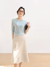 怡情雅室 ハイウエスト前スリットスカート【レトロスタイル・職業用・春新作】