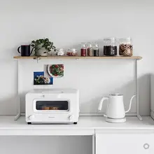 キッチン用アイロン製収納ラック【穴あけ不要・多機能・調味料・マグカップ収納】