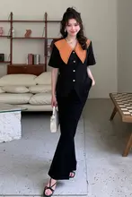 大きいサイズ対応のウエストシェイプデザイン上下セット【パフスリーブ・ツーピース・夏用】（セットアップ対応）