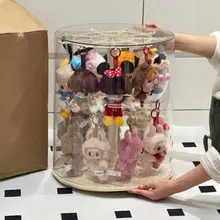 透明回転式フィギュア用ほこり防止カバー【毛羽立ち防止・ディスプレイ用】