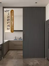 キッチン用折りたたみハニカムプッシュプルドア【穴あけ不要・防風設計】
