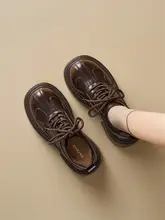厚底ローファー【レディース・ブラウン・イギリス風・オシャレ】