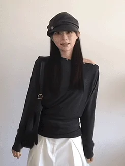 春夏用 レディース帽子【シンプルデザイン・不規則な形状・コンパクトサイズ】