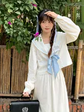 春季用 ソフトライトリリー セーラー襟ジャケット【長袖・中丈スカート】（セットアップ対応）