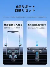 車載スマホスタンド【重力式・出風口を妨げない・ナビゲーション用】