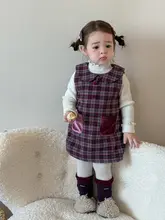 秋冬用の子供向けドレス【加厚・バックレス・プリンセススタイル】（セットアップ対応）