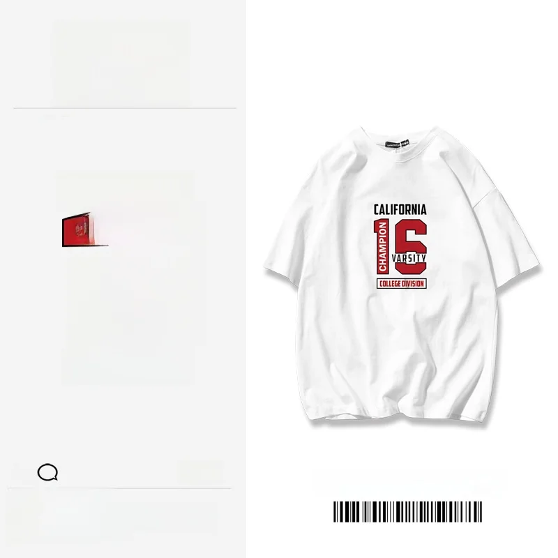下北沢系男子の日常を彩るカジュアルTシャツ：得維加16号純棉ルーズフィットモデル