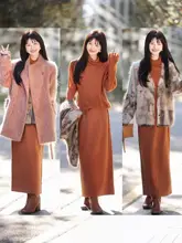 高ウエストストレートスカート【体型補正・Aライン・コーディネートしやすい】