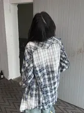 Fulltide 夏用 バイオウォッシュドチェック柄シャツ【薄手・工装デザイン・日焼け対策】