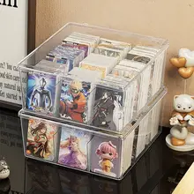 アクリル製透明収納ボックス【ふた付き・防湿・アニメグッズ用・ホコリ防止】
