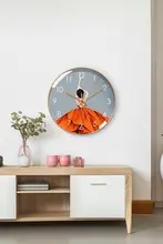 おしゃれな静音壁時計【自動設定・ヨガスタジオやリビング用・モダンデザイン】