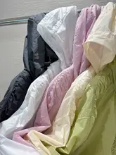 フーデッド薄手防晒ジャケット【ショート丈・プリーツ感・女性用】