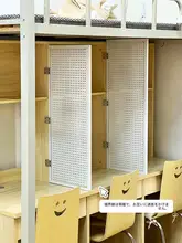 三連デスク仕切り板【収納ラック・卓上用・六人寝対応】