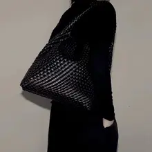 高級感漂う手作り牛革編み込みバッグ【通勤・大容量・トートバッグ】