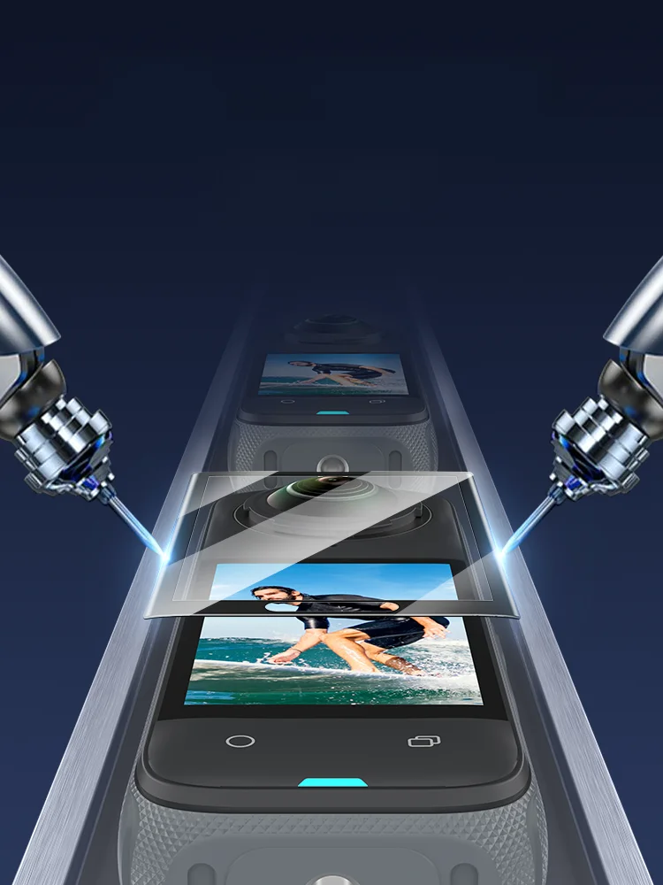 Insta360 X4/X3用指紋防止フィルム：高透明度強化フィルムセットの実用性と適用シーン