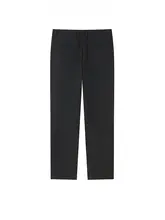黒のビジネススーツパンツ【シンプルでスタイリッシュなデザイン・秋用・スリムフィット】