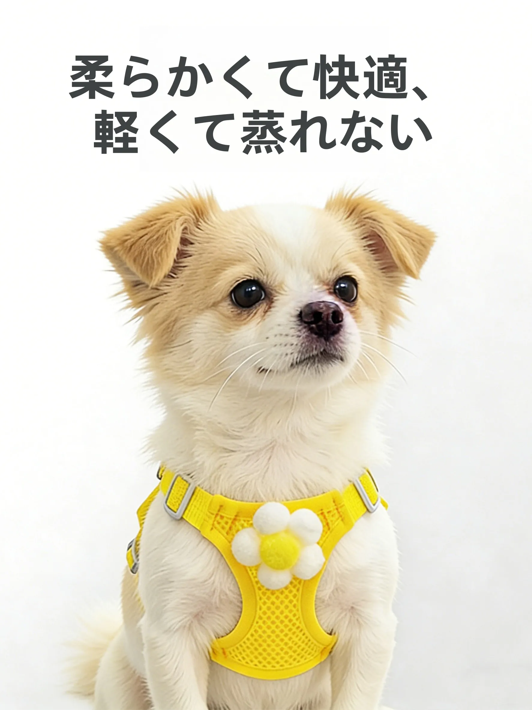 通気性抜群の夏用犬用ハーネス：メッシュ仕様で快適な散 歩を実現