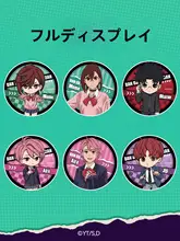 アニメグッズ マグネットピンバッジ【胆大党デザイン・胸元アクセサリー】