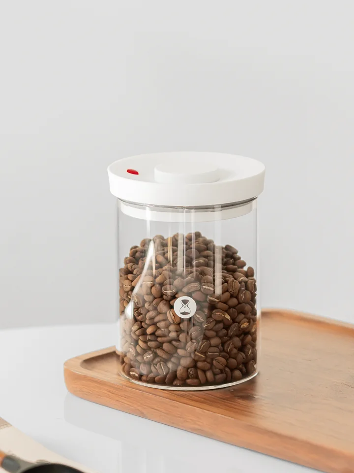 TIMEMORE 真空ガラス密閉容器【食品・お茶・コーヒー豆用・キッチンストレージ】
