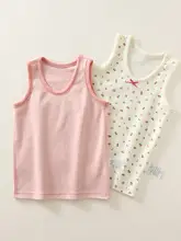 女の子用コットンタンクトップ【保温・秋冬用・肌に優しい】