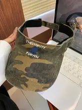 機能的な迷彩デザインの空頂帽子【夏用・アウトドア・日焼け対策】