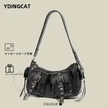 多ポケットのミニショルダーバッグ【個性的・女性用・カジュアルデザイン】（セットアップ対応）