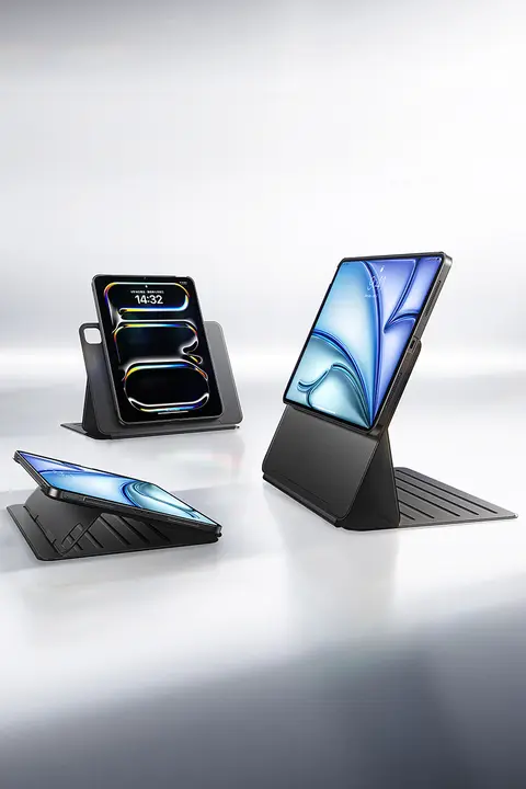 SmartDevil 磁気吸着式2WAYスタンドケース【iPad対応・全面保護・衝撃吸収機能】