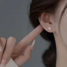 925純銀製 高さが出るデザインのピアス【女性用・個性的なデザイン】