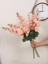 紫色のヒヤシンスとディルの造花【手触り保湿・リビングやダイニング用のインテリア装飾】