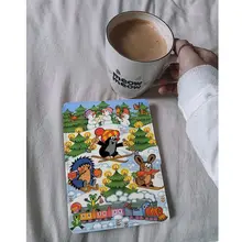 クリスマスマウスのイラスト付き Kindle7用電子書籍カバー【防落下・汎用タイプ】