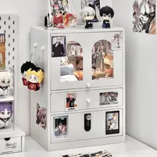 デスクトップ用ミニ収納ボックス【二次元キャラクター・フィギュアディスプレイラック】