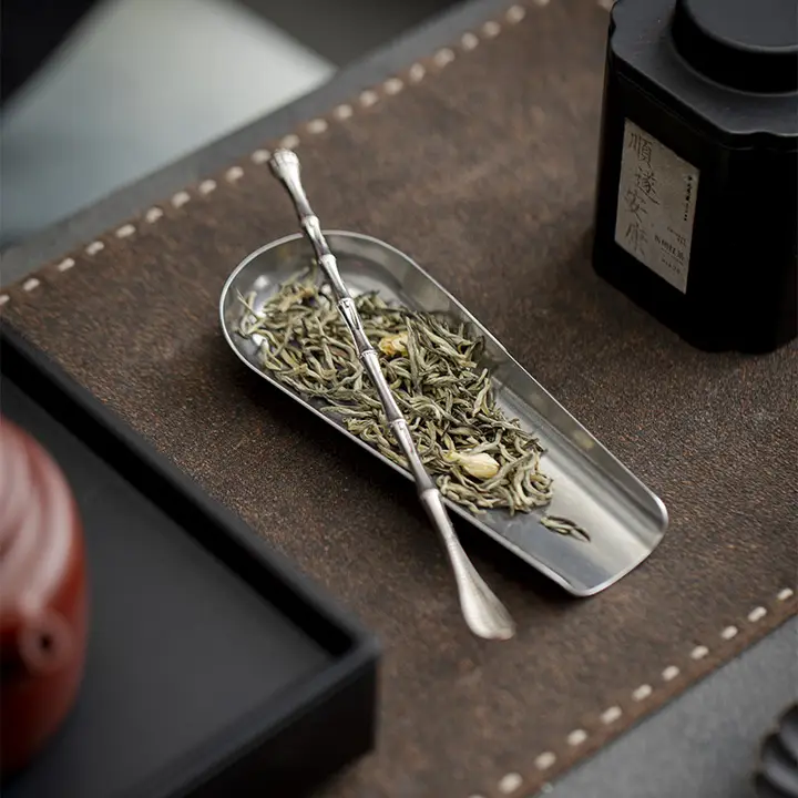 全鋼製 茶器【投茶・分茶・茶さじ・茶こし付き・功夫茶用】