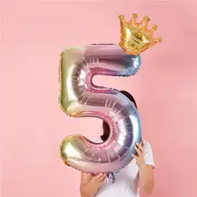 誕生日数字バルーン装飾クラウン【男の子・女の子用・子供向け・撮影小道具】