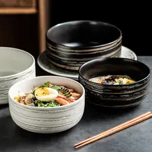 大容量陶器製 日本風ラーメンボウル【フルーツサラダ・スープ用】