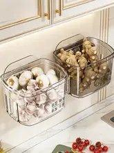 壁掛け収納ボックス【生姜・ニンニク・野菜用・穴あけ不要】