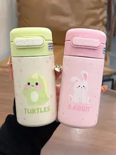 ミニ保温カップ【可愛い・小型・持ち運びに便利・ストロー付き・学生用】