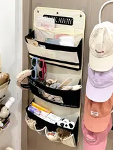 玄関ドア裏布製収納ポケット【壁掛け・鍵や小物用・便利な収納袋】