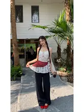 レースデザインの女性用キャミソール【夏用・フレンチスタイル・ノースリーブ・セクシー】