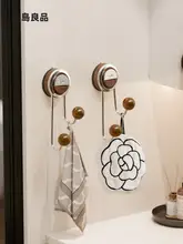 タオルラック 吸盤式 バスルーム 穴なし 中古風 トイレ フック