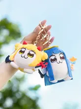 キーホルダー ストラップ ポプテピピック 悪魔 天使 もこもこ ぬいぐるみ バッグチャーム