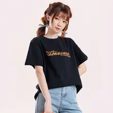 Tシャツ ユニセックス 半袖 デフォルメ 横顔 漫画 コミック プリント 着回し カジュアル
