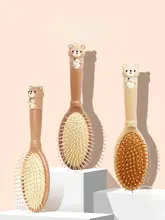 可愛いミルクティーベアデザインの携帯用クッションブラシ
