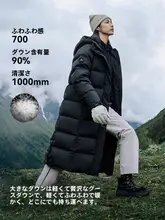 pelliot アウトドア用ロングダウンジャケット【女性用・冬季・700フィルパワー・白鹅绒】