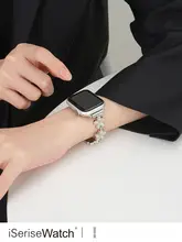 おしゃれなメタルブレスレット【クールな花デザイン・Apple Watch用・夏用・透湿性あり】（セットアップ対応）
