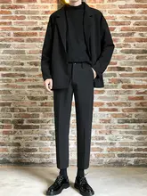 メンズ 春用 ストレートパンツ【ワイドレッグ・カジュアルデザイン】（セットアップ対応）