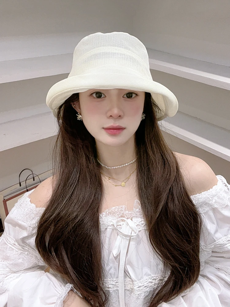 春夏用 軽量通気性ハンチングキャップ：首の後ろに汗をかく女性30代に最適な日よけ対策