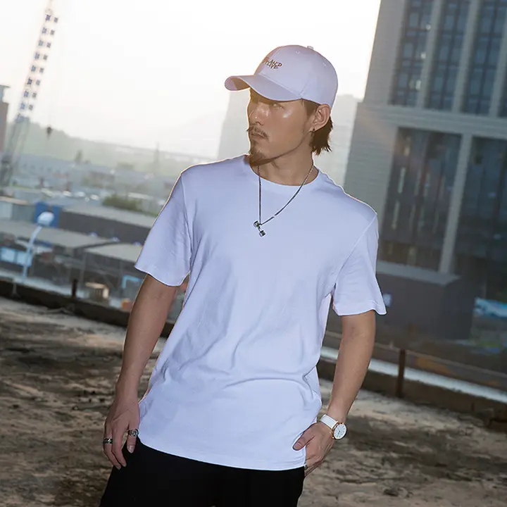 厚手の無地Tシャツ【ラウンドネック・男女兼用・ブラック・ホワイト】