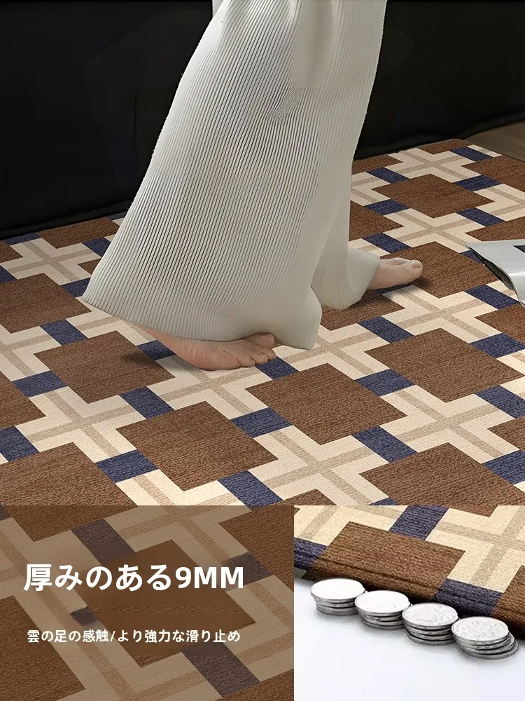 3畳カーペット長方形 200×300cm リビング用のエレガントなレトロデザイン