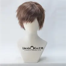 暖棕の層状ショートヘアのコスプレウィッグ【男女兼用・リアルな質感】