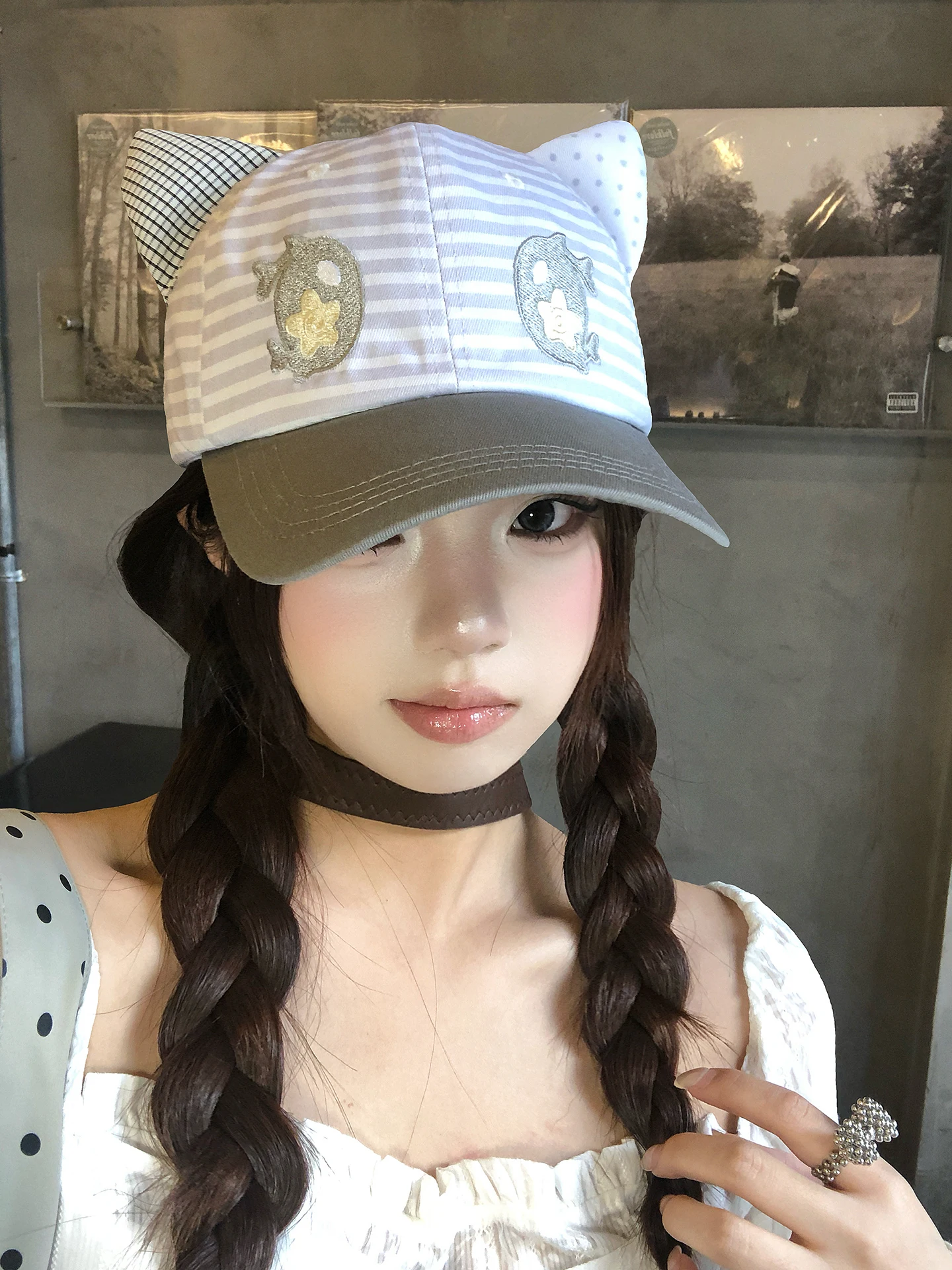 星型アイと猫耳デザインのキャップ：女子向けスイートスタイルの実用性とフィット感